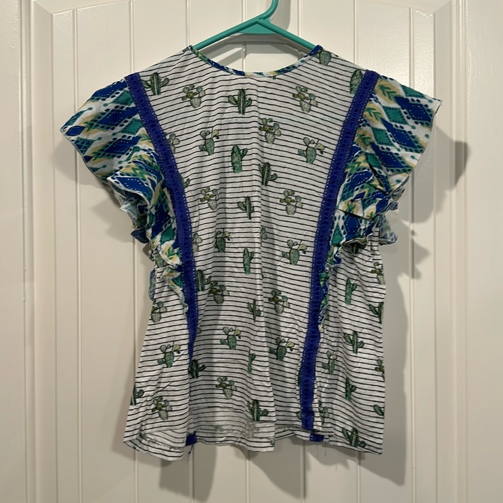 Cactus Ruffle Shirt